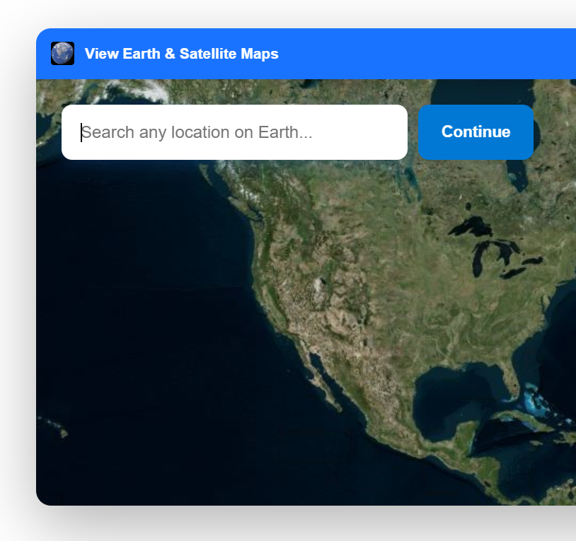 Specific Location How to Use - View Earth & Satellite Maps
